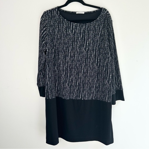 Windsmoor Women's Midi Dress Long sleeve Print Black Size 16 Business casual - Picture 10 of 12